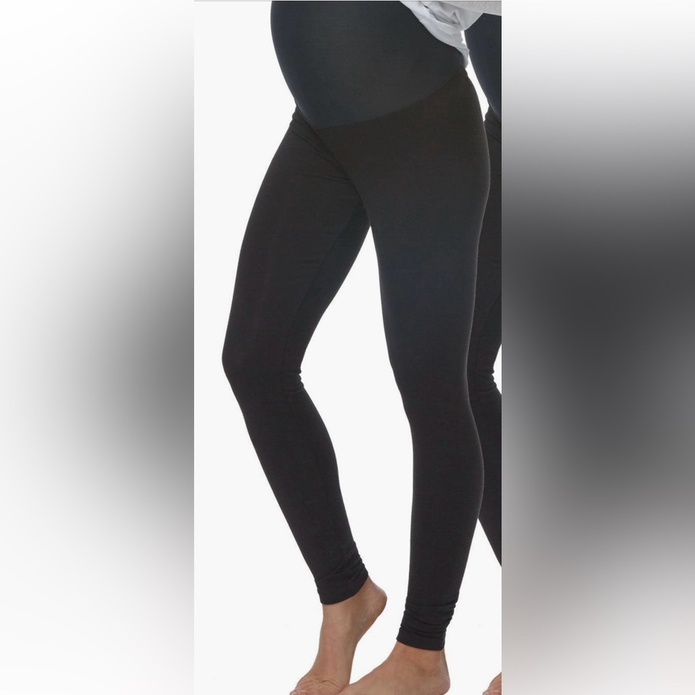 NWT Felina Velvety Soft Black Women's Maternity Leggings